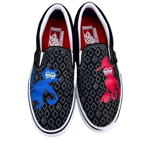 Vans Krooked by Natas x Ray Barbee Collab Sneakers Men 8.5 Limited Edition - Picture 2 of 14